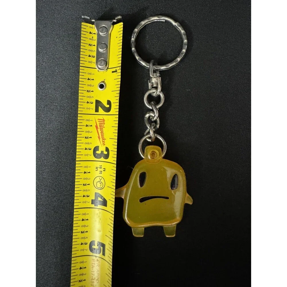 1997 Tamagotchi Yellow Sad Face Keychain McDonald's Happy Meal Emoji Vintage 90s - Picture 5 of 5